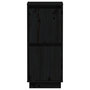 Voir la diapositive 5 : VIDAXL Buffet Noir 31,5x34x75 cm Bois massif de pin
