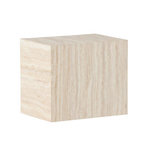 Paris Prix Table d'Appoint Effet Travertin  York  35cm Beige