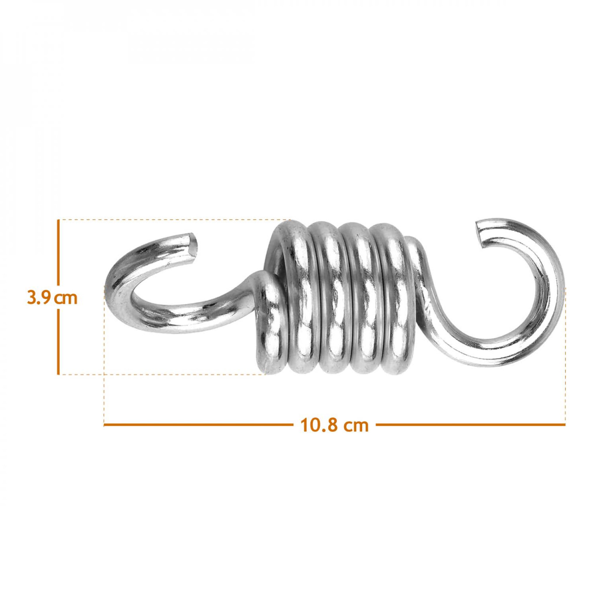 Voir la diapositive 2 : LINXOR Lot de 2 crochets à ressort pour suspension, balançoire, hamac - Acier inoxydable