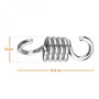 Voir la diapositive 2 : LINXOR Lot de 2 crochets à ressort pour suspension, balançoire, hamac - Acier inoxydable