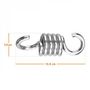 Voir la diapositive 2 : LINXOR Lot de 2 crochets à ressort pour suspension, balançoire, hamac - Acier inoxydable
