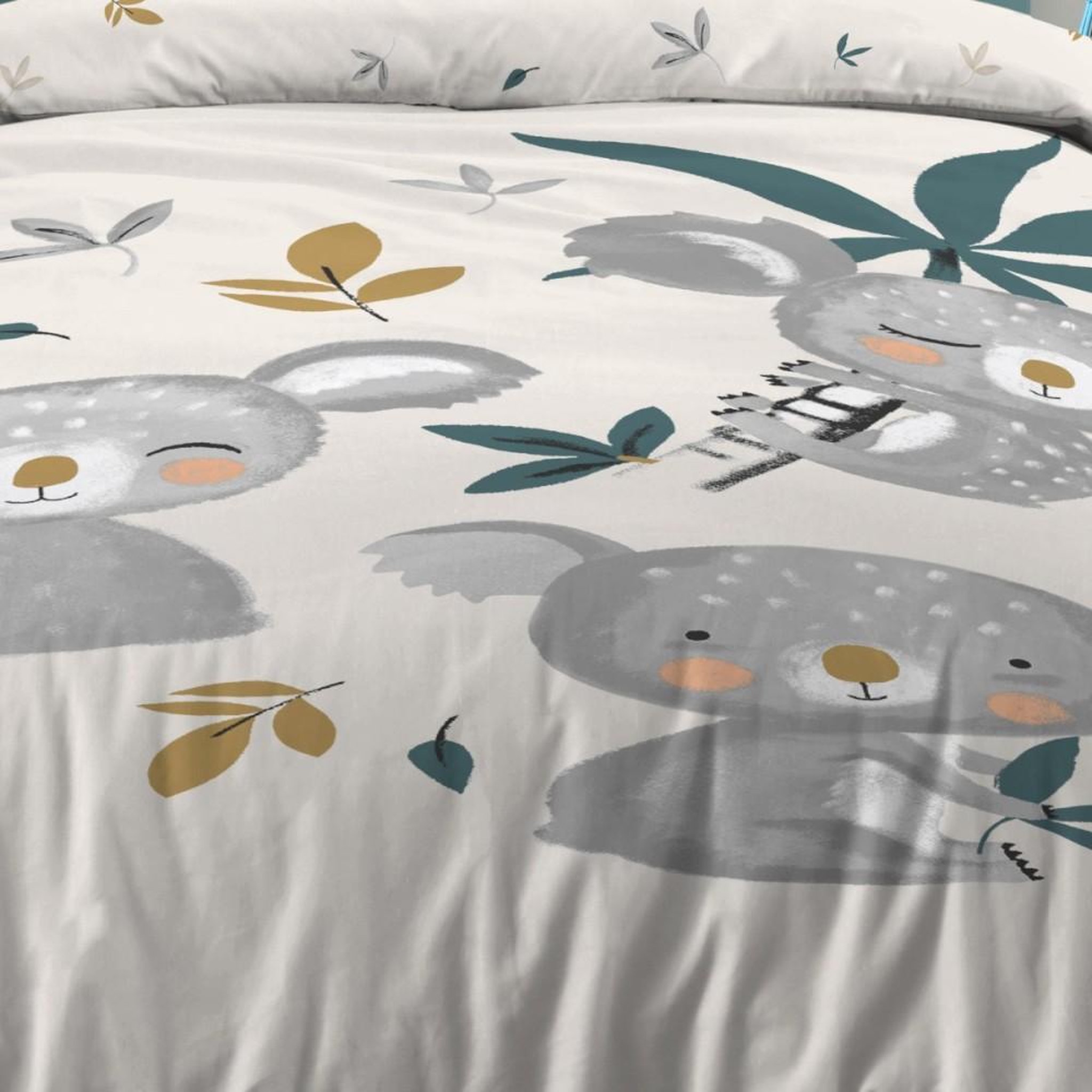 Voir la diapositive 3 : STOF Housse de couette 140x200 + 1 taie coton 57 fils
