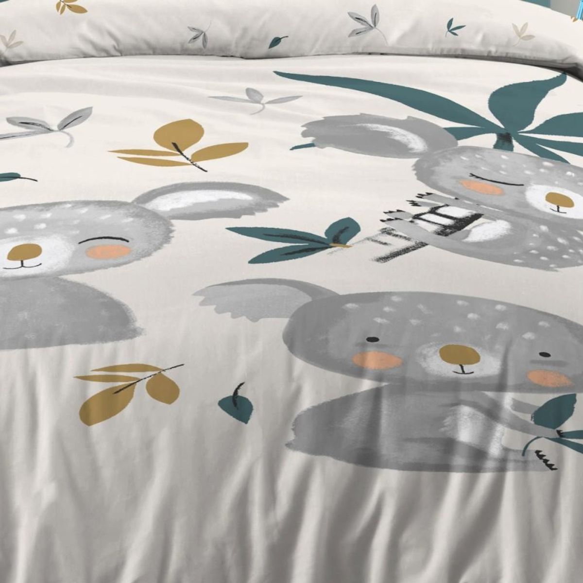 STOF Housse de couette 140x200 + 1 taie coton 57 fils