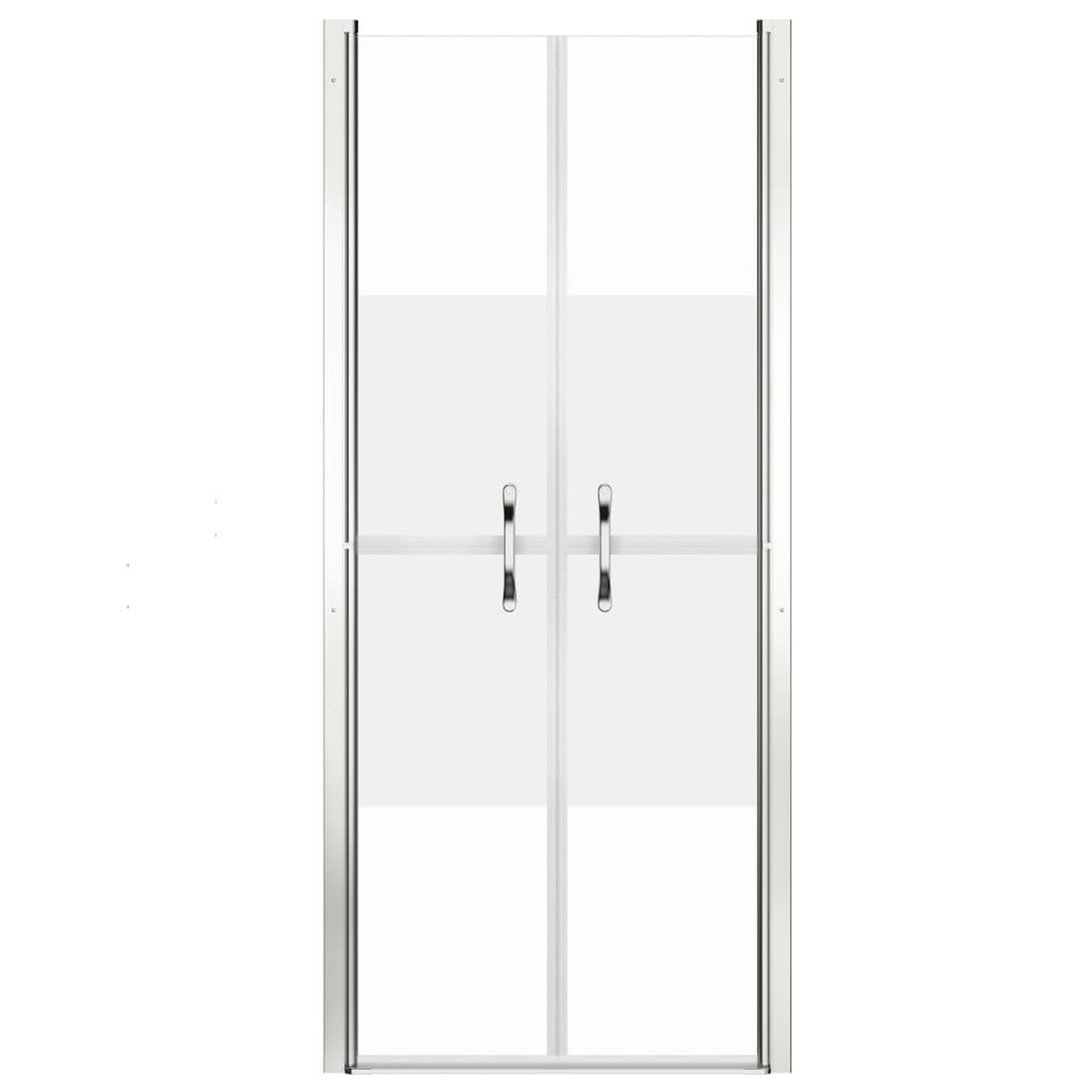 Voir la diapositive 3 : VIDAXL Porte de douche ESG demi-depoli 101x190 cm