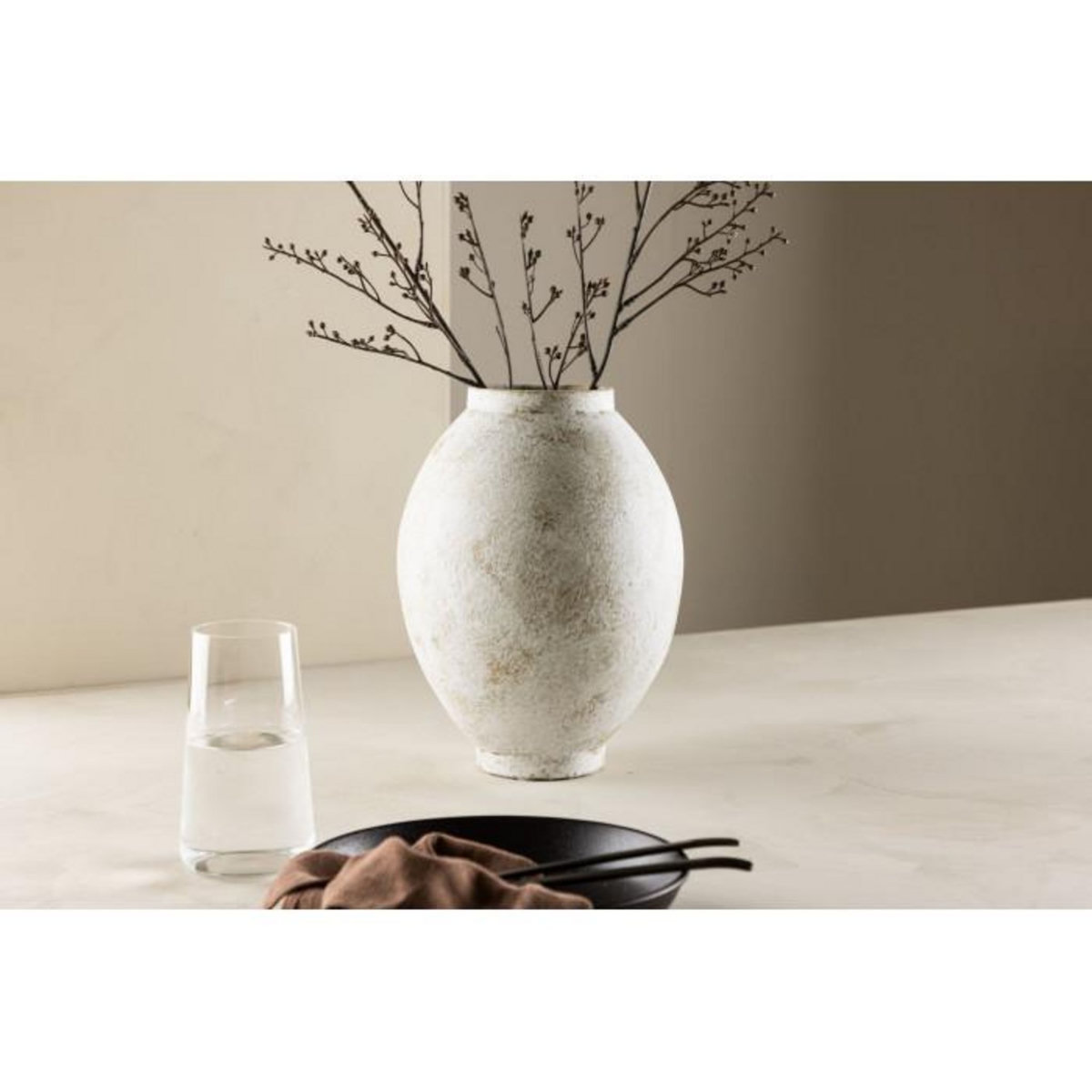 Paris Prix Vase Déco  Globe  18cm Beige