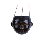 PRESENT TIME Cache-pot design rond suspendu Mask. Coloris disponibles : Blanc