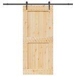 VIDAXL Porte coulissante et kit de quincaillerie 100x210 cm pin massif