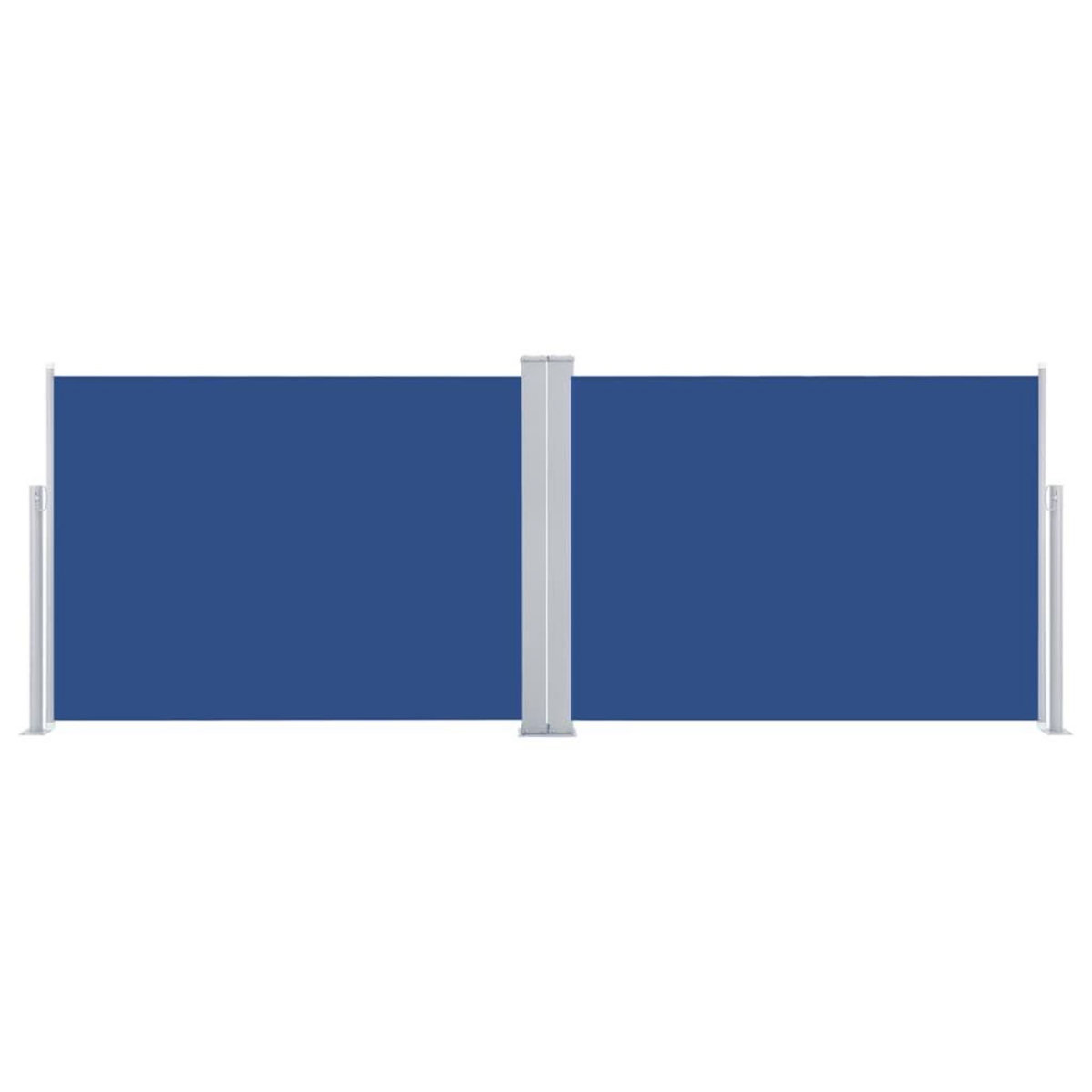 VIDAXL Auvent lateral retractable Bleu 100 x 1000 cm