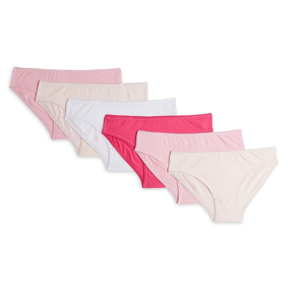 INEXTENSO Lot de 6 culottes fille pas cher 