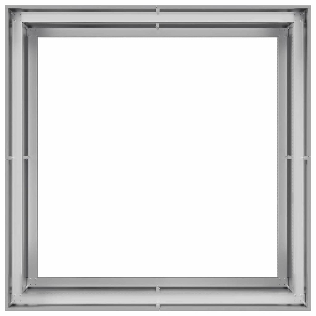 VIDAXL Jardiniere 100x100x80 cm acier galvanise