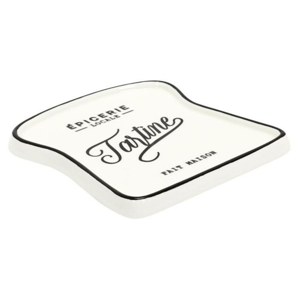 Paris Prix Lot de 6 Assiettes pour Toast  Brooklyn  17cm Blanc