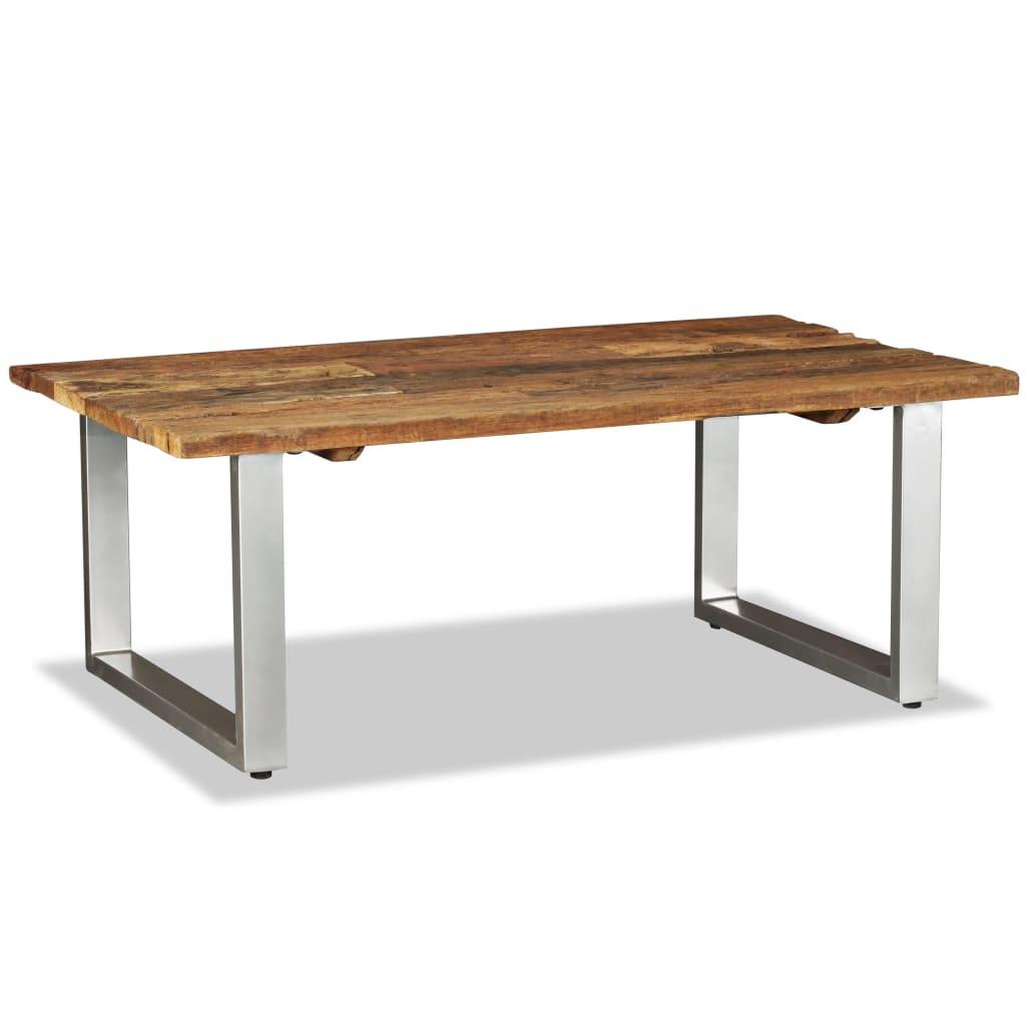 Voir la diapositive 3 : VIDAXL Table basse bois de recuperation massif 100x60x38 cm