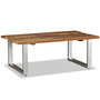Voir la diapositive 3 : VIDAXL Table basse Bois de recuperation massif 100x60x38 cm