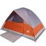 Voir la diapositive 2 : VIDAXL Tente de camping a dome 4 personnes orange impermeable