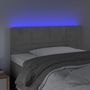 Voir la diapositive 3 : VIDAXL Tete de lit a LED Gris clair 100x5x78/88 cm Velours