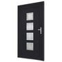 Voir la diapositive 4 : VIDAXL Porte d'entree anthracite 98x190 cm PVC