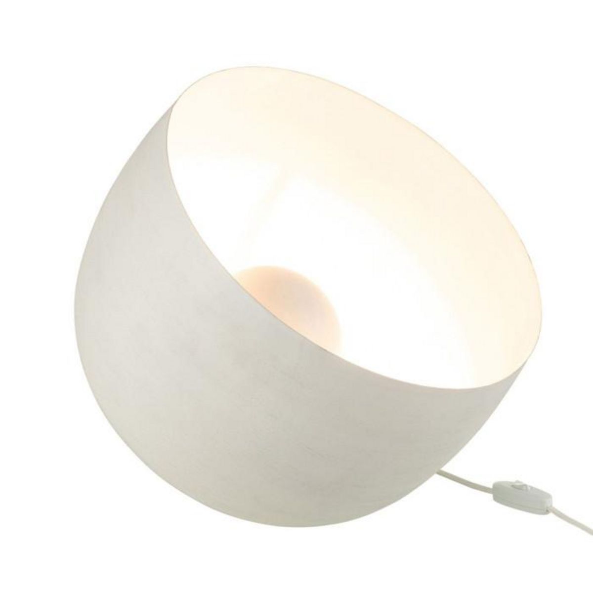 Paris Prix Lampe à Poser en Métal  Mila  32cm Blanc