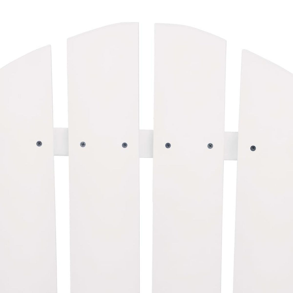 VIDAXL Chaises de jardin Adirondack avec table bois de sapin blanc