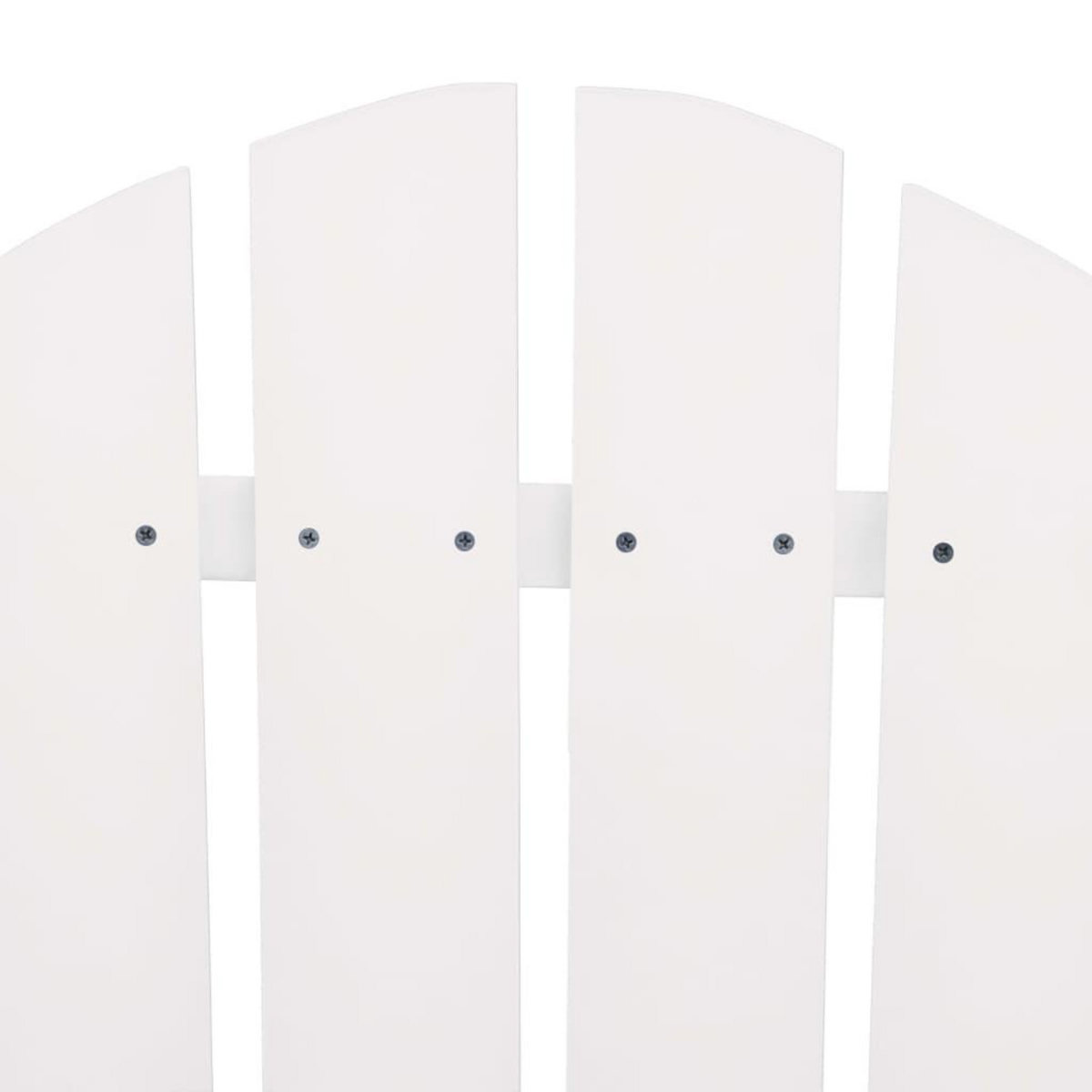 VIDAXL Chaises de jardin Adirondack avec table bois de sapin blanc