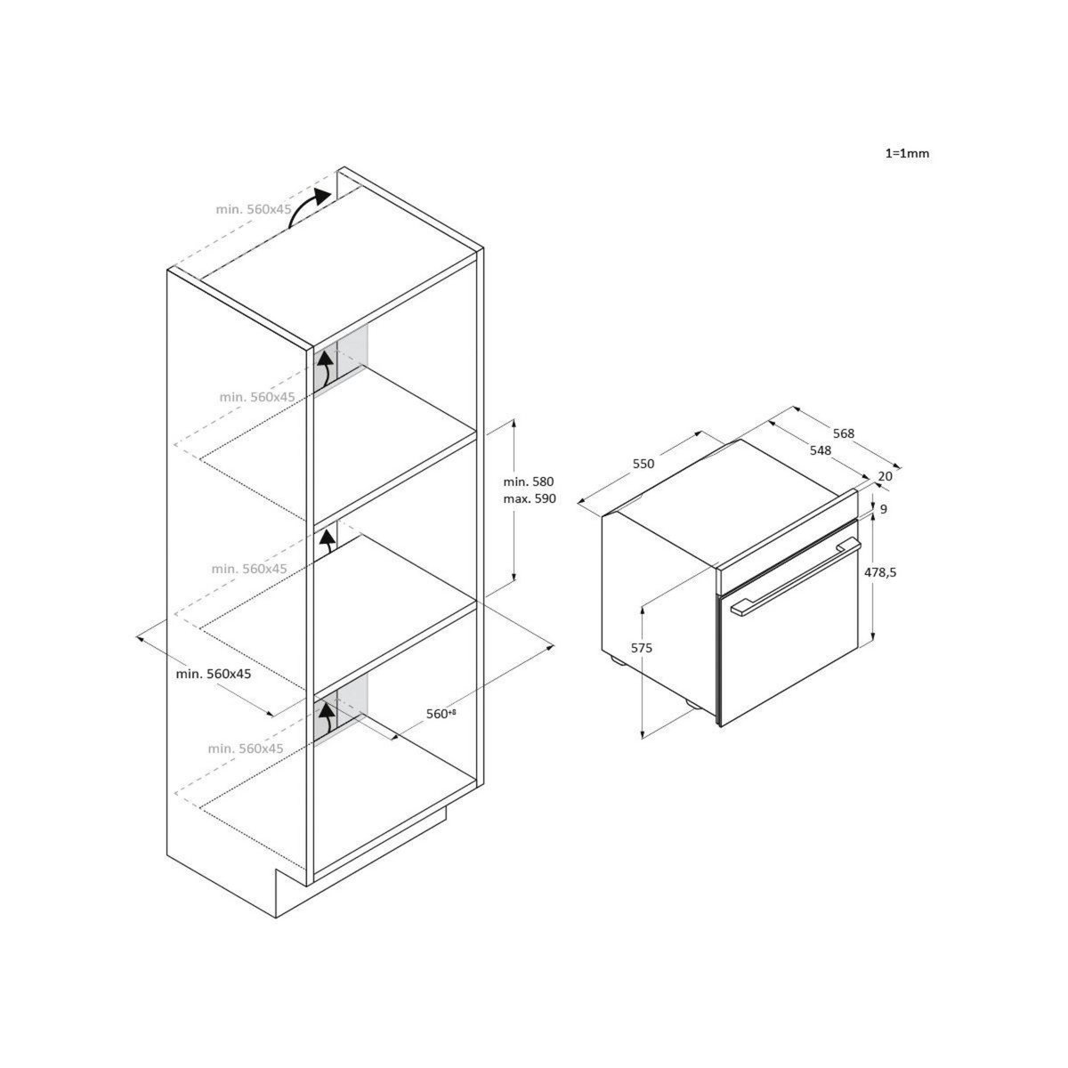 Candy Four encastrable CA6N5B3EYTB