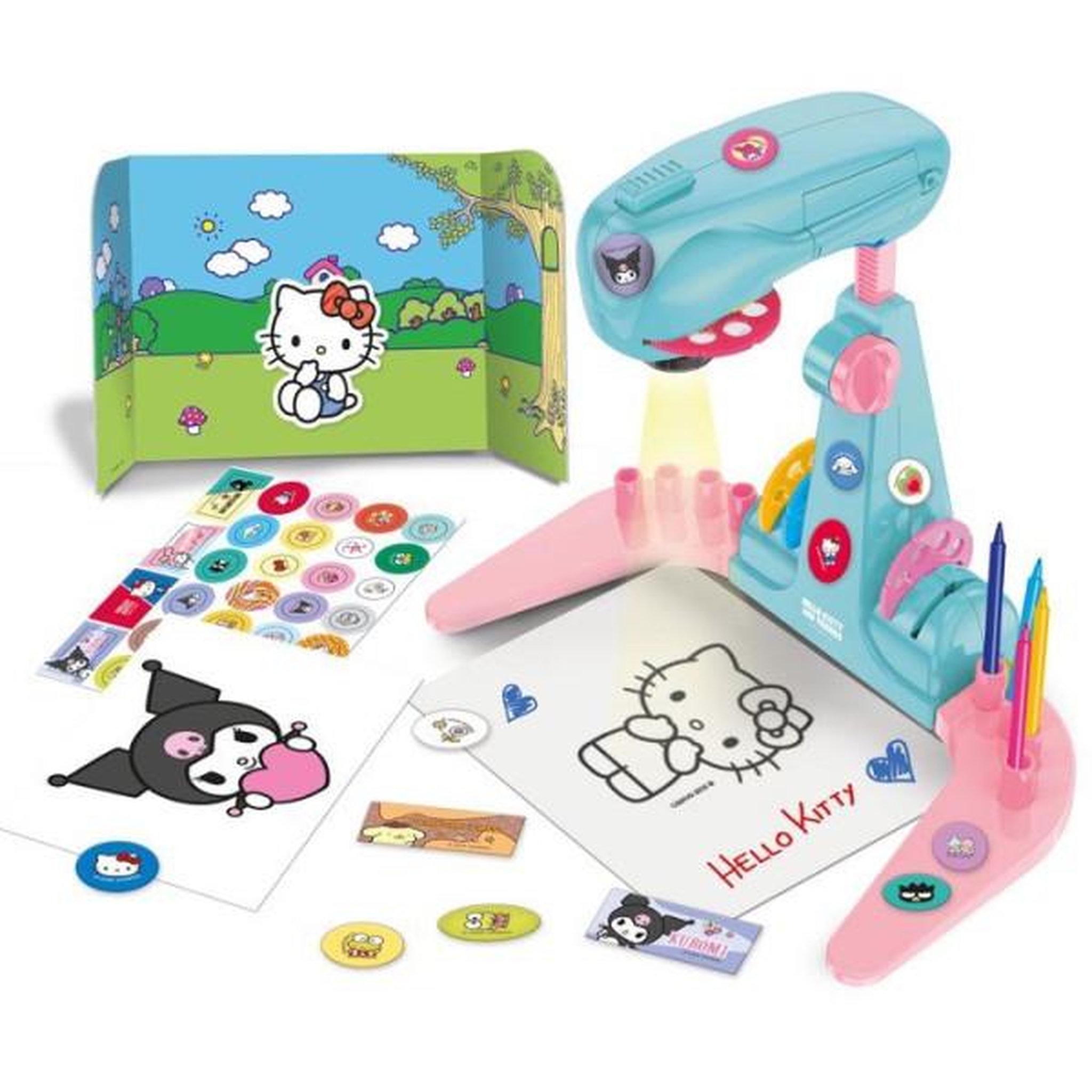 Voir la diapositive 3 : LISCIANI GIOCHI Projecteur créatif - LISCIANI - Hello Kitty et ses Amis - LED intégrée - Dessins à tracer