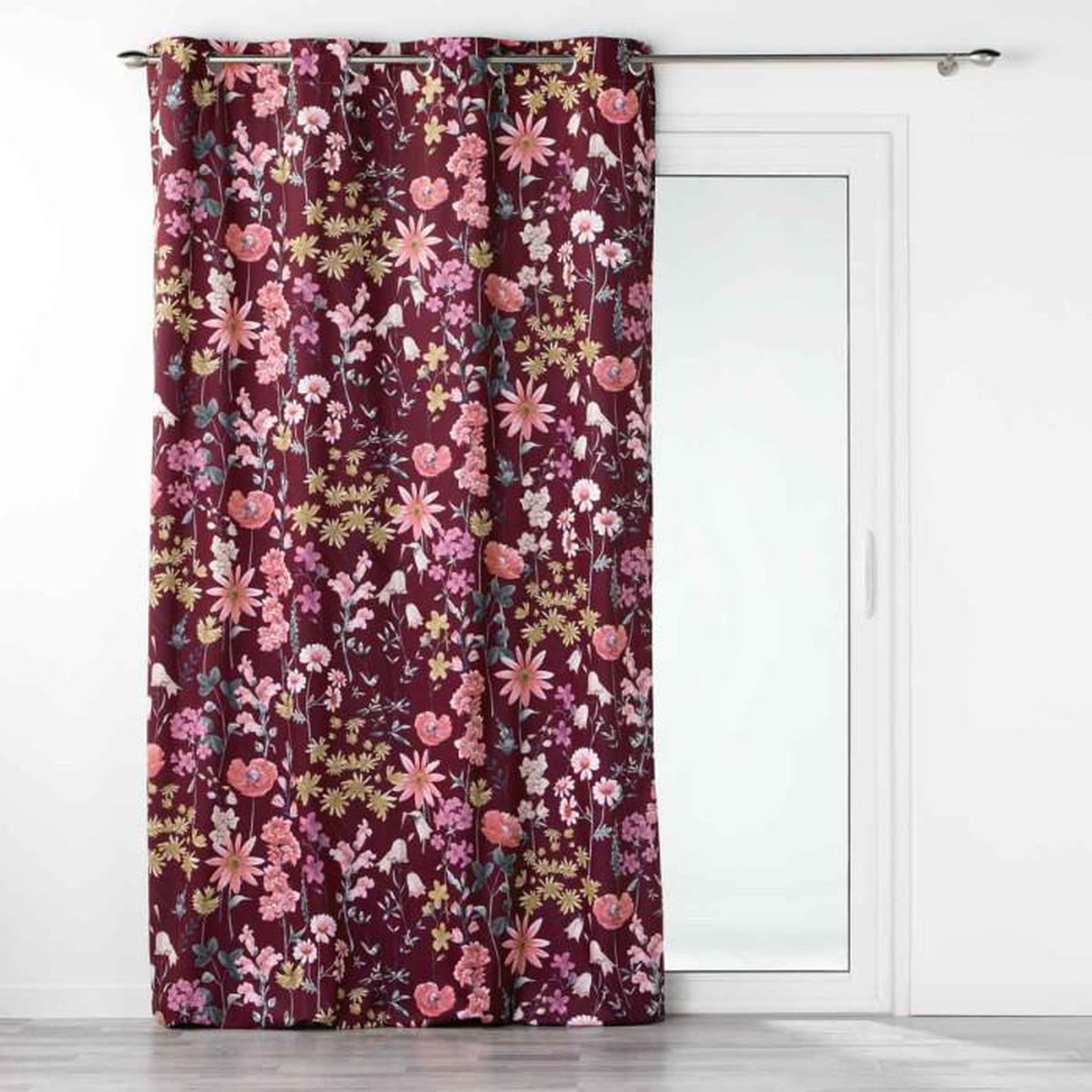 Voir la diapositive 1 : Paris Prix Rideau à Œillets  Florabella  140x240cm Prune