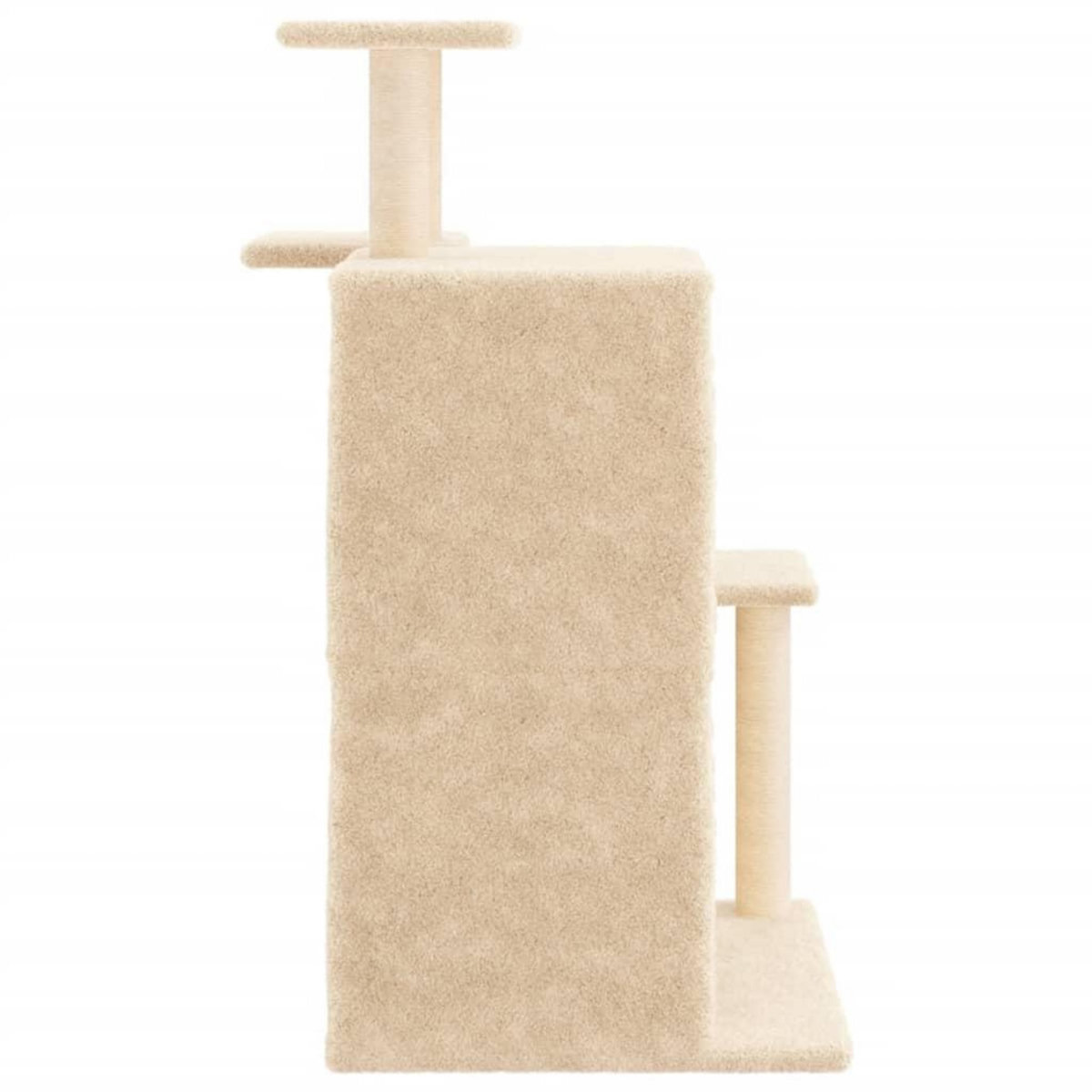 VIDAXL Arbre a chat avec griffoirs en sisal creme 97 cm