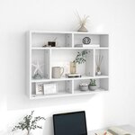 VIDAXL Etagere murale Blanc 75x16x55 cm Bois d'ingenierie