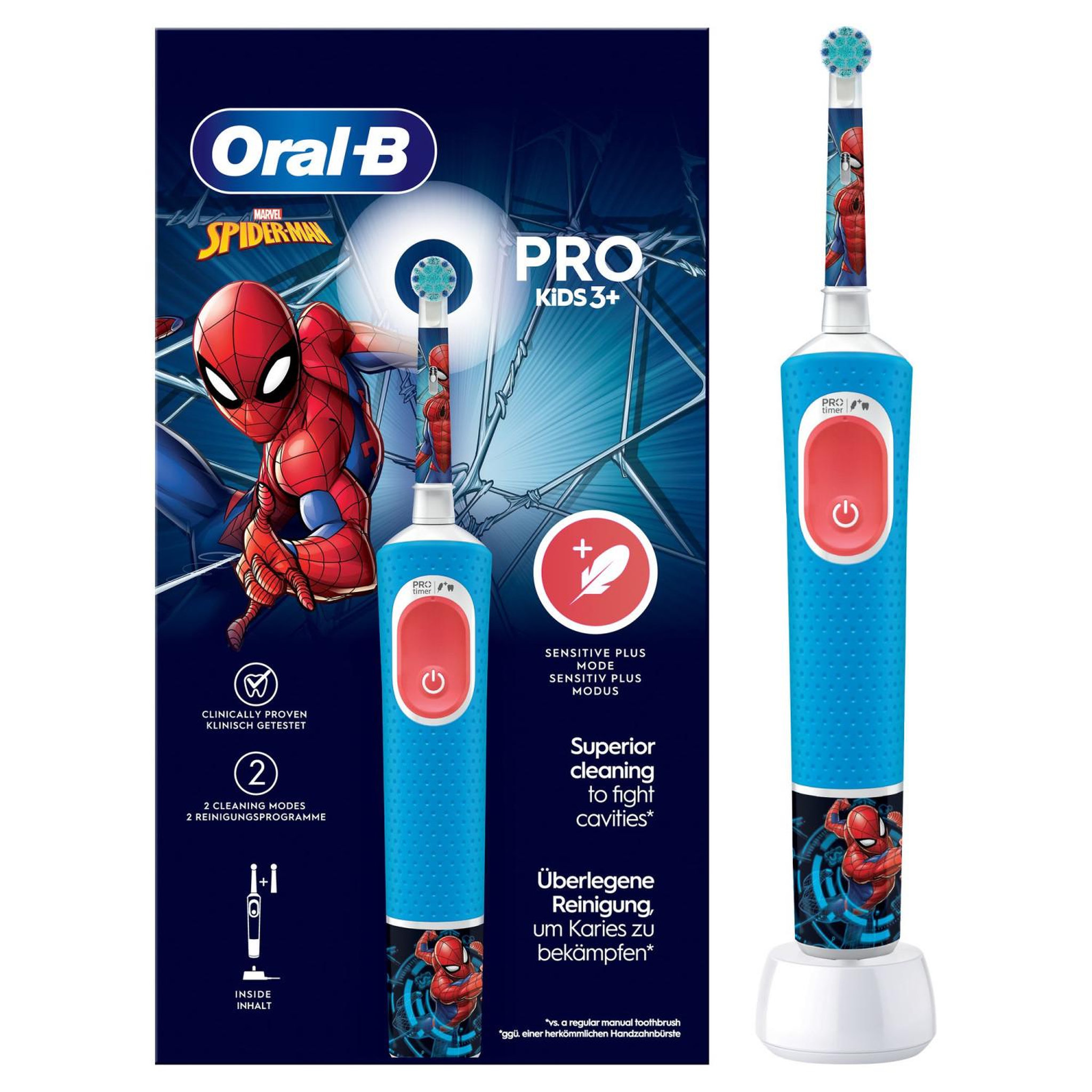 ORAL B Oral-b pro kids enfant brosse à dents oscillante bleu, blanc