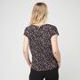 Voir la diapositive 2 : INEXTENSO T-shirt manche courte noir fantaisie femme