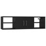 Voir la diapositive 2 : VIDAXL Etagere murale Noir 102x30x29 cm Bois d'ingenierie