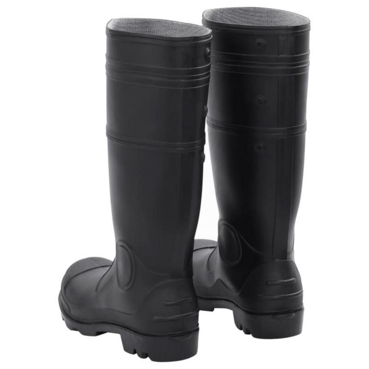 VIDAXL Bottes de pluie noir taille 43 PVC