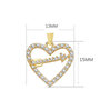 Voir la diapositive 2 : L'ATELIER D'AZUR Collier - Pendentif Or 18 Carats 750/000 Jaune  - Coeur et Flèche - Chaine Dorée