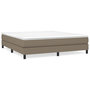 Voir la diapositive 2 : VIDAXL Sommier a lattes de lit avec matelas Taupe 180x200 cm Tissu