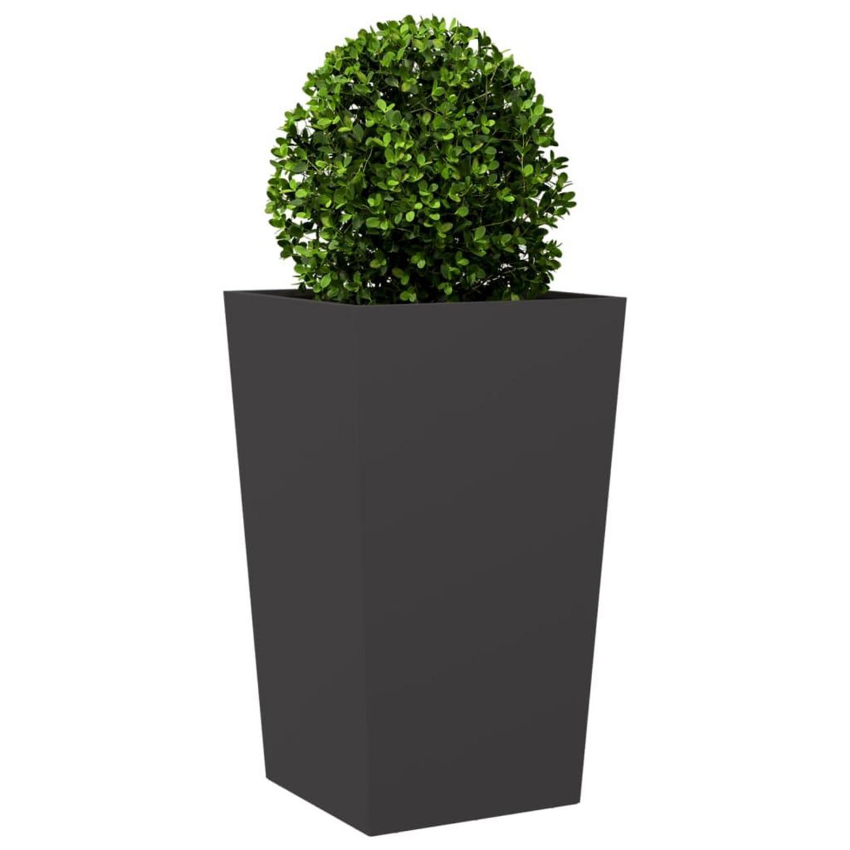 VIDAXL Jardiniere noir 45x45x75 cm acier