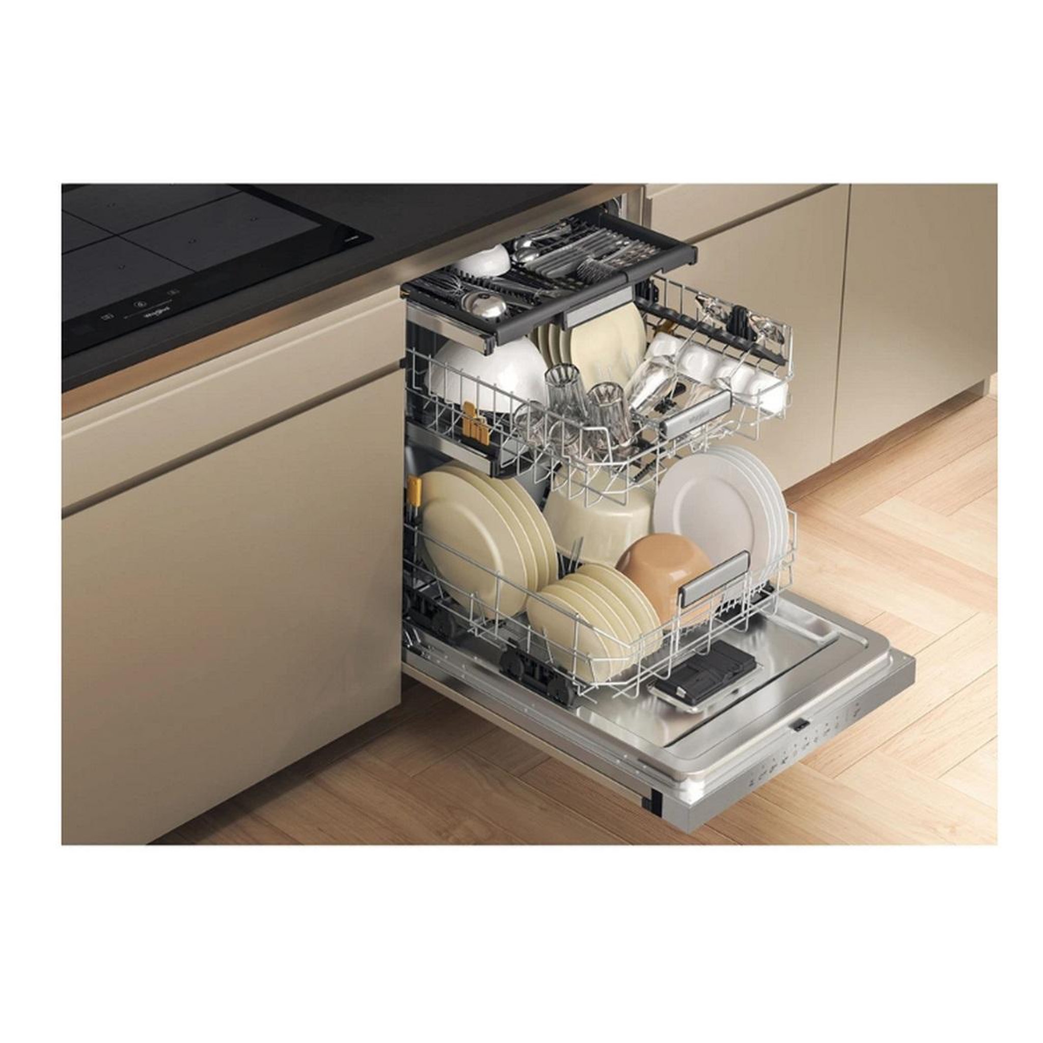 Voir la diapositive 4 : Whirlpool Lave-vaisselle 60cm 15 couverts 38bd intégrable avec bandeau - wh7pa15am60