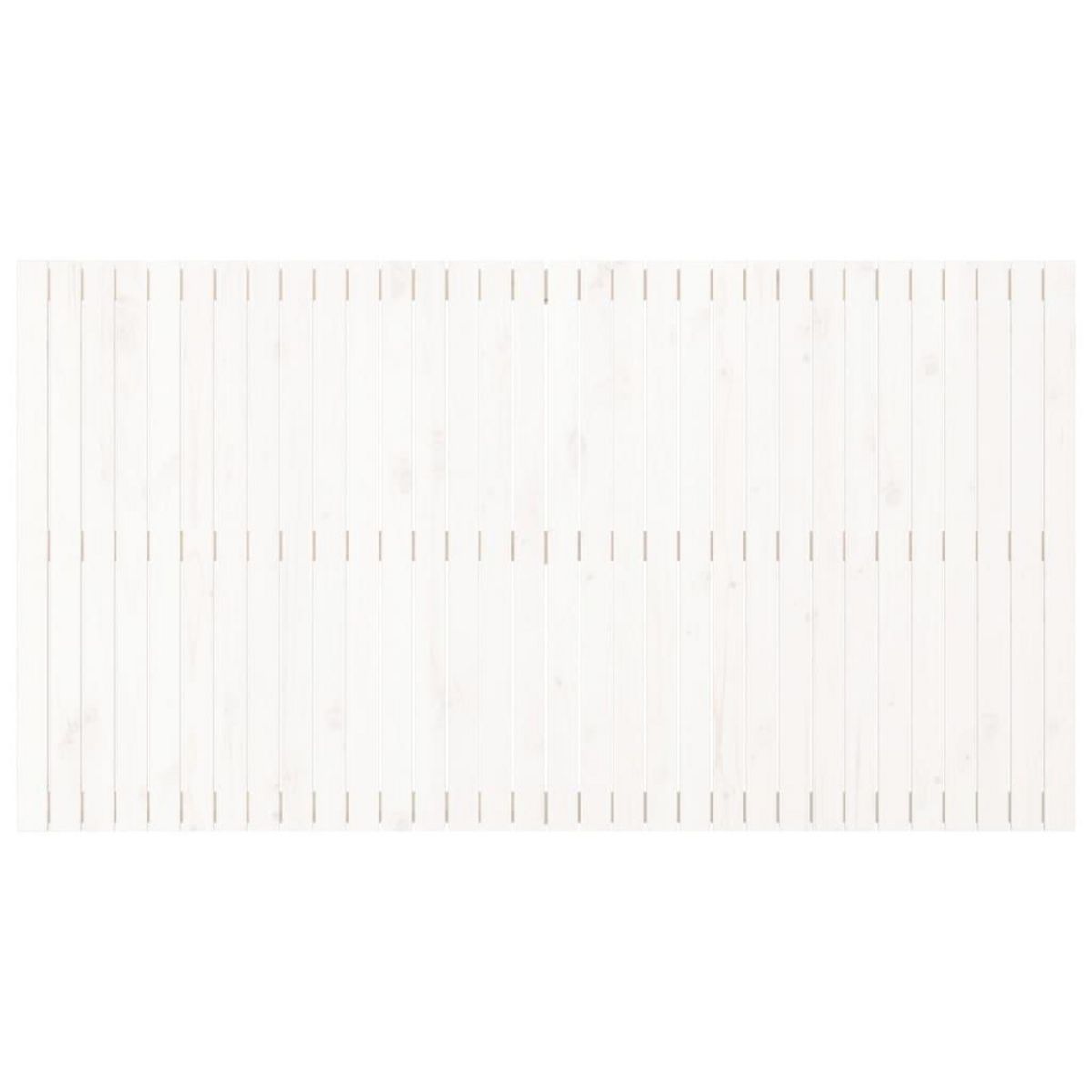 VIDAXL Tete de lit murale Blanc 204x3x110 cm Bois massif de pin