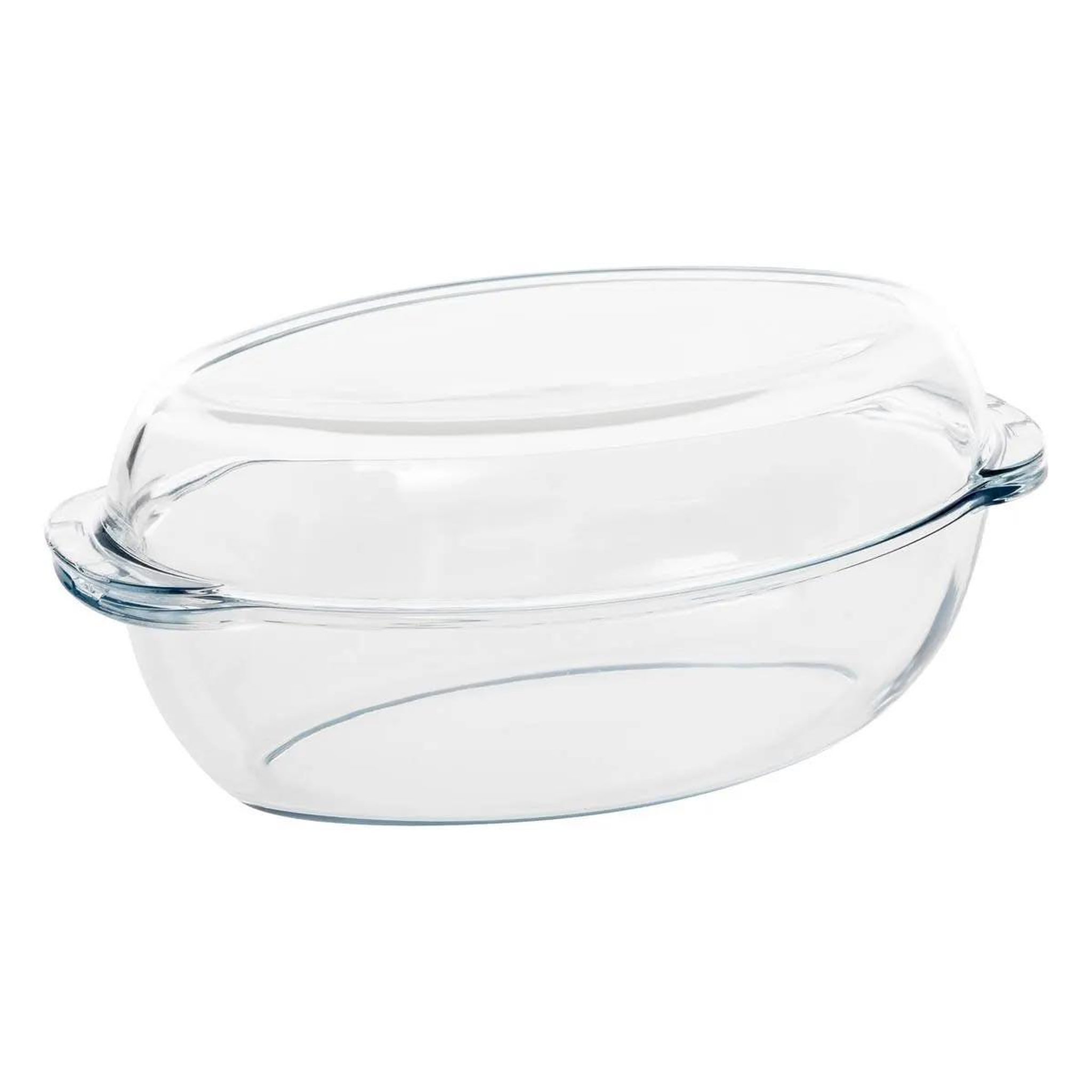 FIVE Plat à Four en Verre  Ovale  34cm Transparent