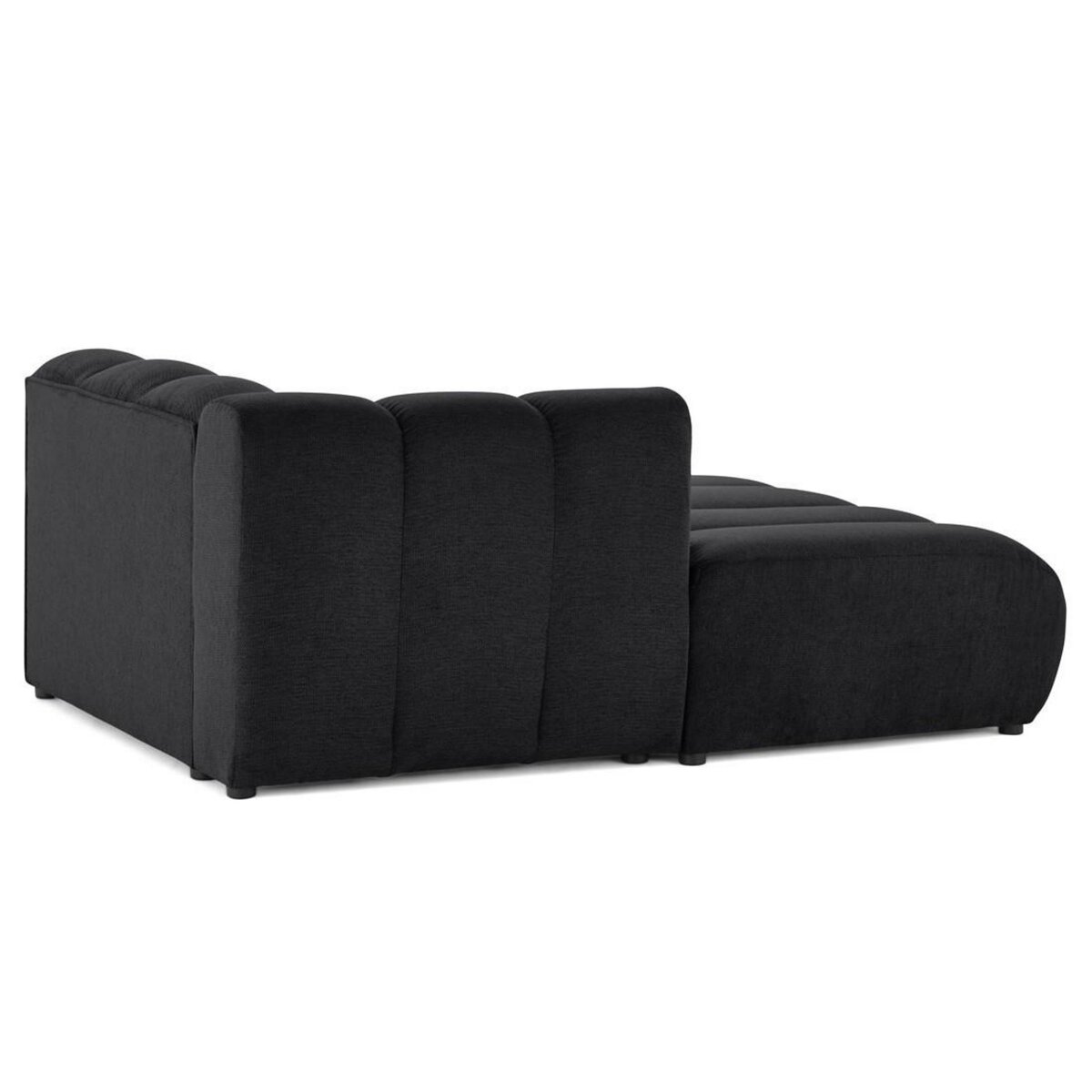 LISA DESIGN Debbie - module d'assise méridienne gauche en tissu texturé