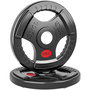 Voir la diapositive 1 : HOMCOM Disques de musculation - lot de 2 disques - total 20 Kg - dia. intérieur 50 mm - métal PVC noir