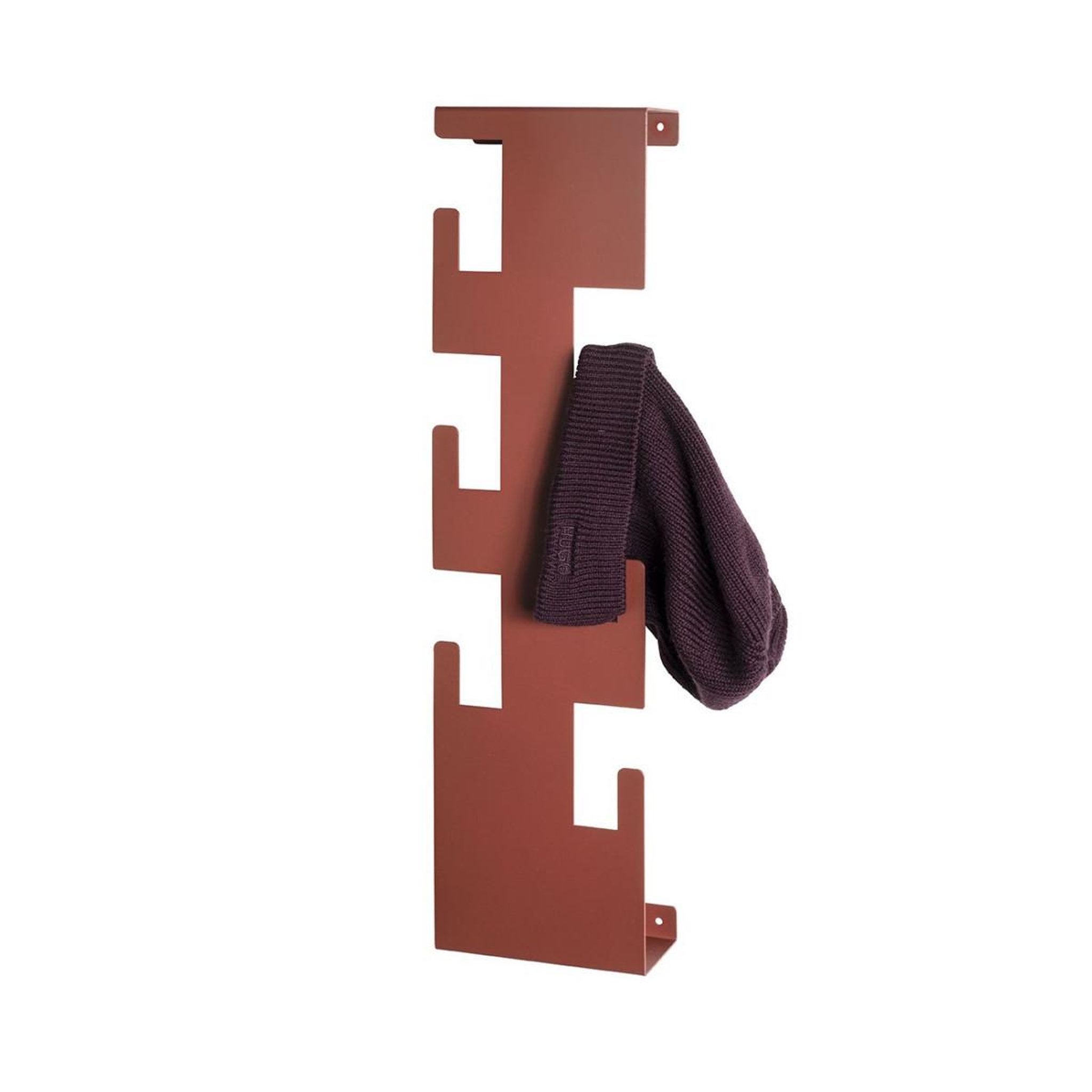 Voir la diapositive 2 : Paris Prix Patère murale  6 crochets  60cm rouge corail