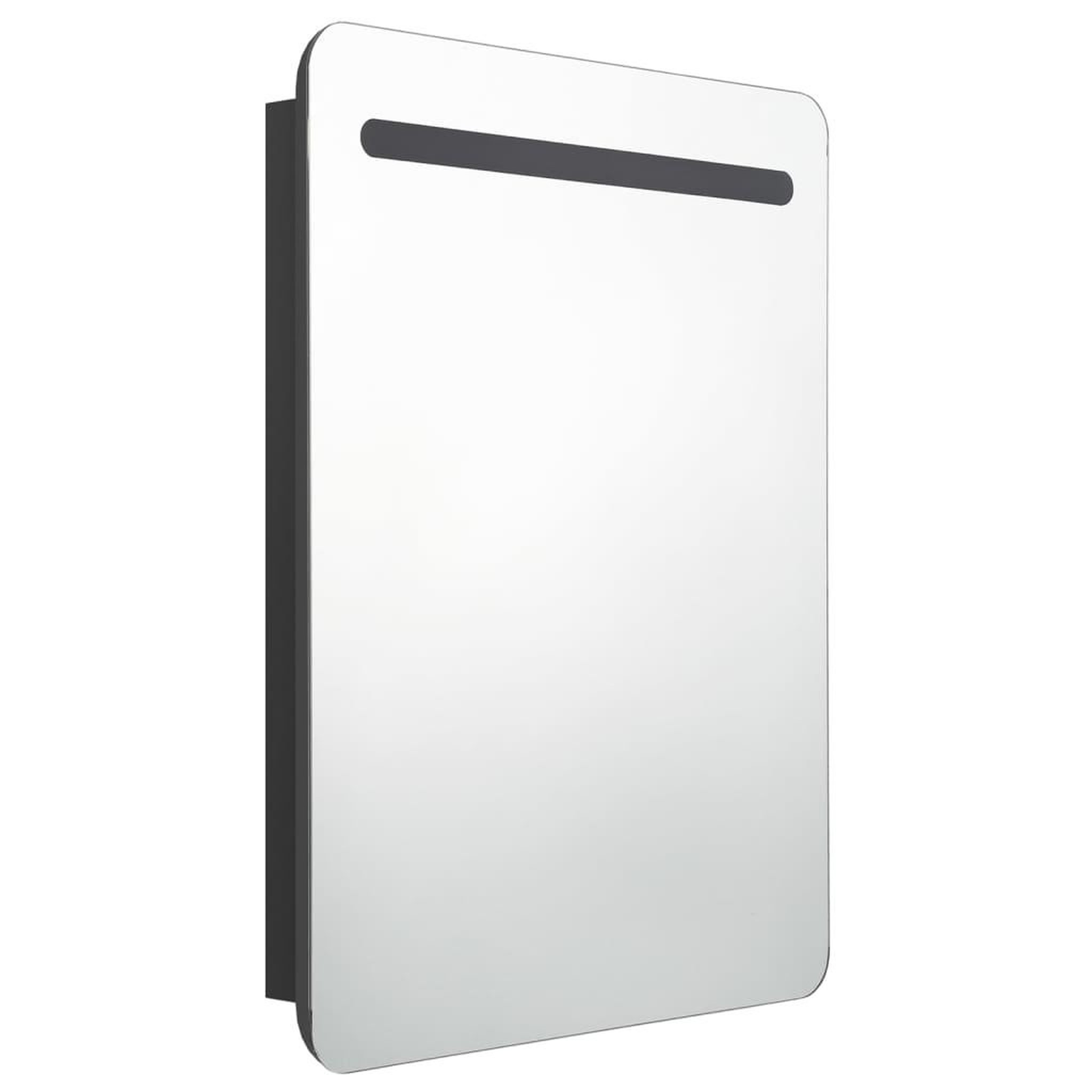 Voir la diapositive 3 : VIDAXL Armoire de salle de bain a miroir LED noir 60x11x80 cm