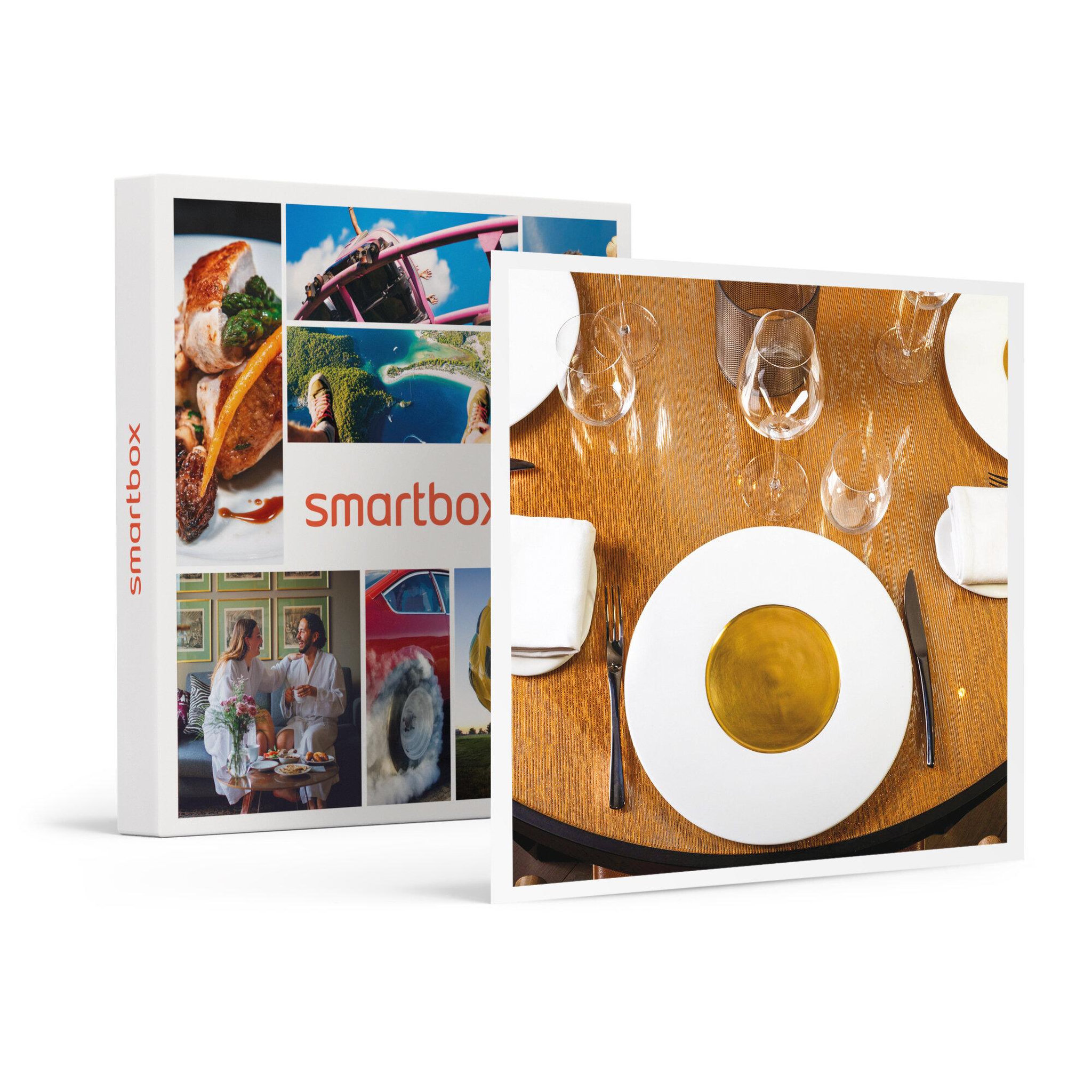 Voir la diapositive 1 : Smartbox Adresses primées : repas 5 plats avec accord mets et vins au restaurant Le Puits du Trésor près de Carcassonne - Coffret Cadeau Gastronomie