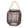 Voir la diapositive 1 : Lumisky Lanterne solaire sur pied RAY Marron Poly rotin H36cm