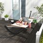 Voir la diapositive 2 : OUTSUNNY Support pied de hamac structure robuste - L. 360 cm pour hamacs L. 270-330 cm - métal époxy gris