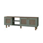 Voir la diapositive 1 : Habitat et Jardin Meuble TV en bois et cannage  Bohemian  - 160 x 40 x 56 cm - Vert