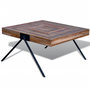 Voir la diapositive 4 : VIDAXL Table basse avec pieds en V Bois de teck recycle