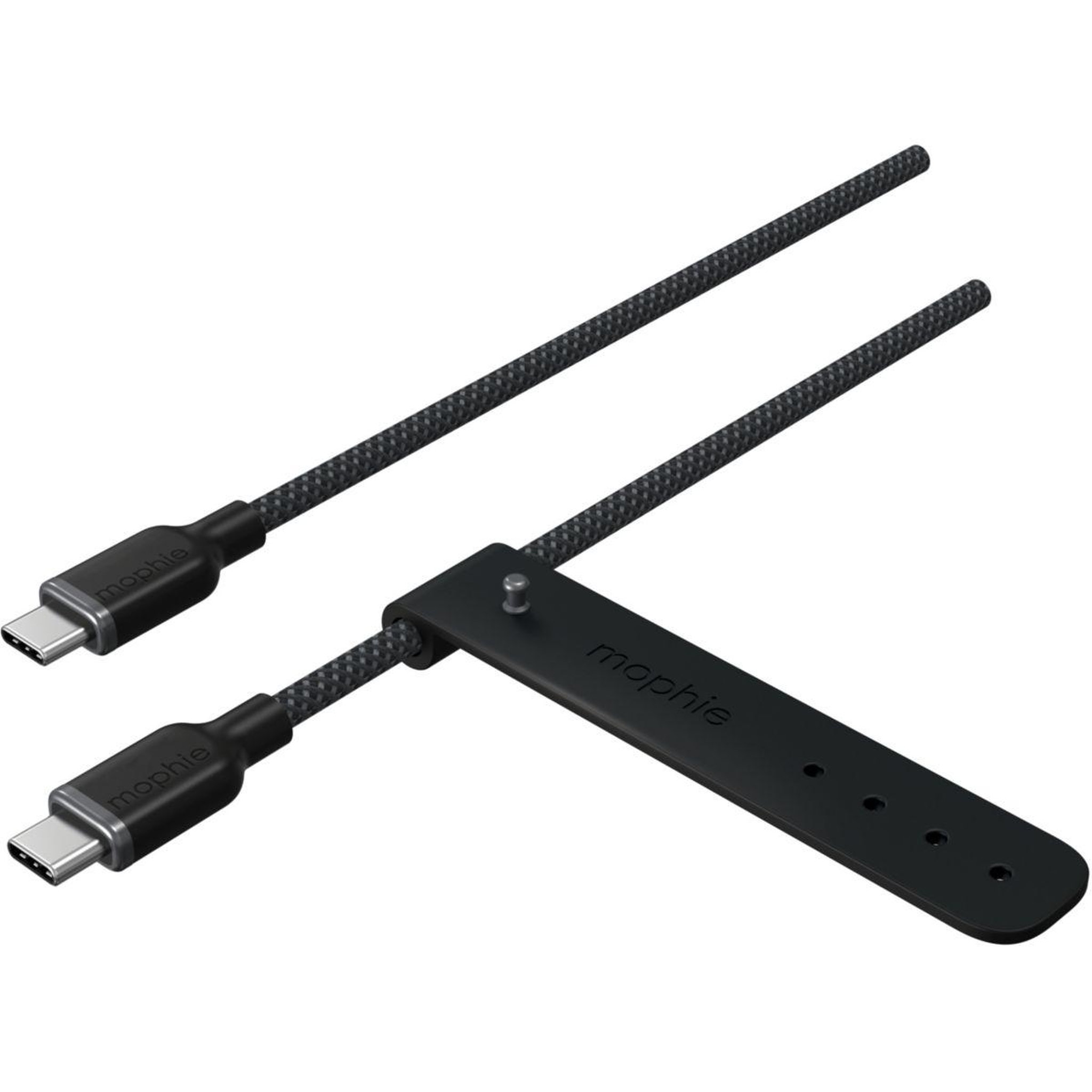 Voir la diapositive 2 : Mophie Câble de charge usb-c 2m black chargestream