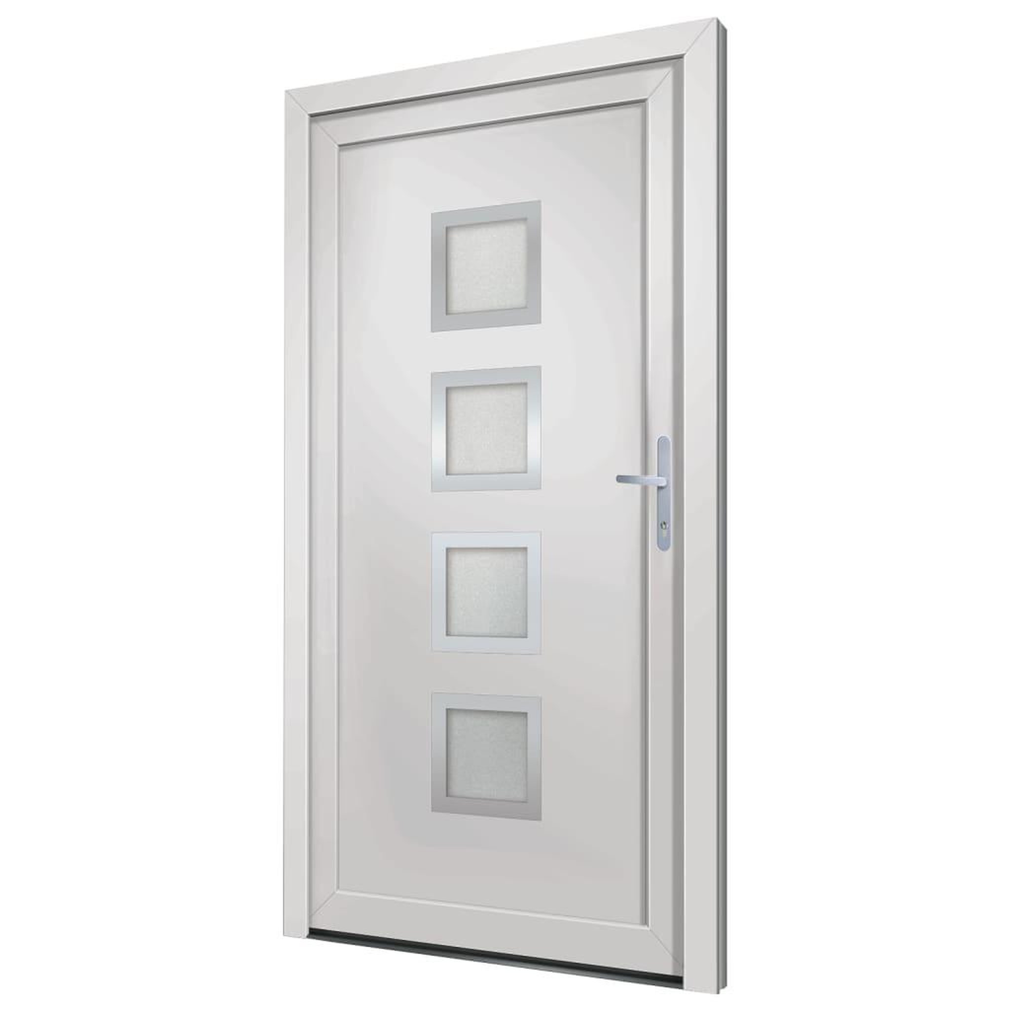 Voir la diapositive 4 : VIDAXL Porte d'entree Blanc 108x200 cm PVC