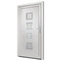 Voir la diapositive 4 : VIDAXL Porte d'entree Blanc 108x200 cm PVC